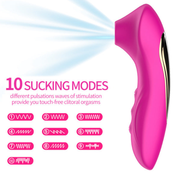10-Frequency Rose Suction Vibrator for Women