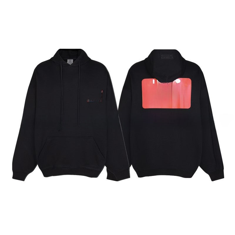 Loose Fit Cotton Hoodie with Zipper