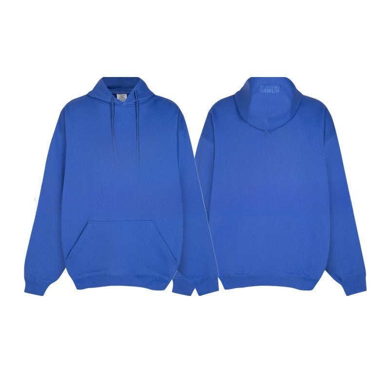 Loose Fit Cotton Hoodie with Zipper