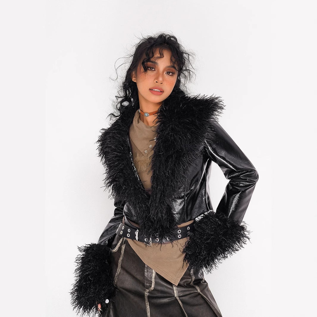 womens leather jacket