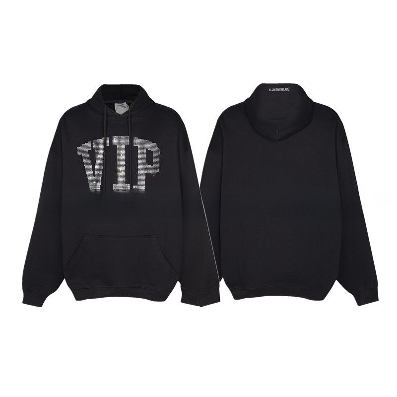 Loose Fit Cotton Hoodie with Zipper