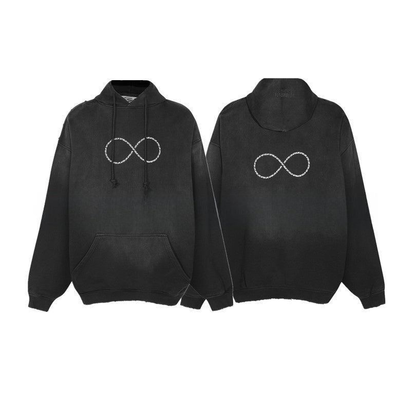 Loose Fit Cotton Hoodie with Zipper