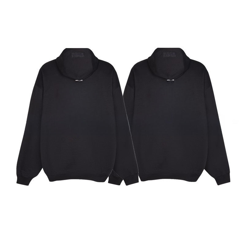 Loose Fit Cotton Hoodie with Zipper