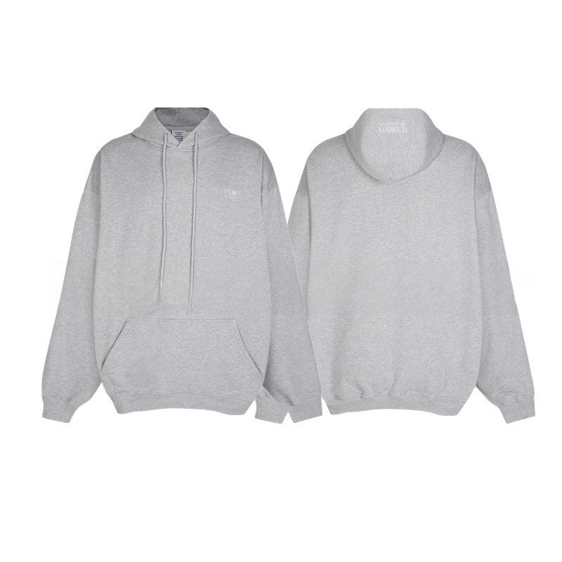 Loose Fit Cotton Hoodie with Zipper