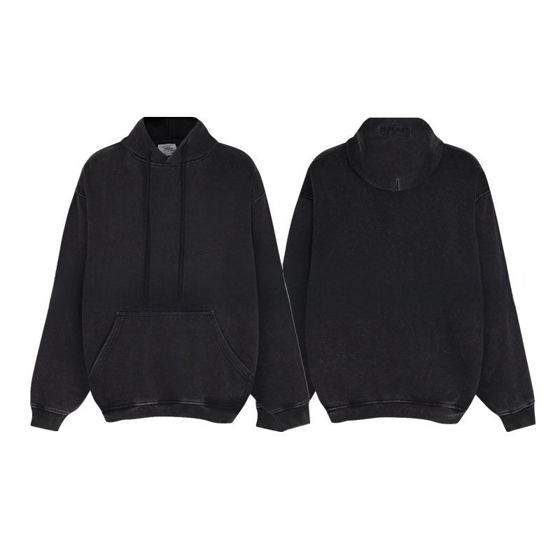 Loose Fit Cotton Hoodie with Zipper