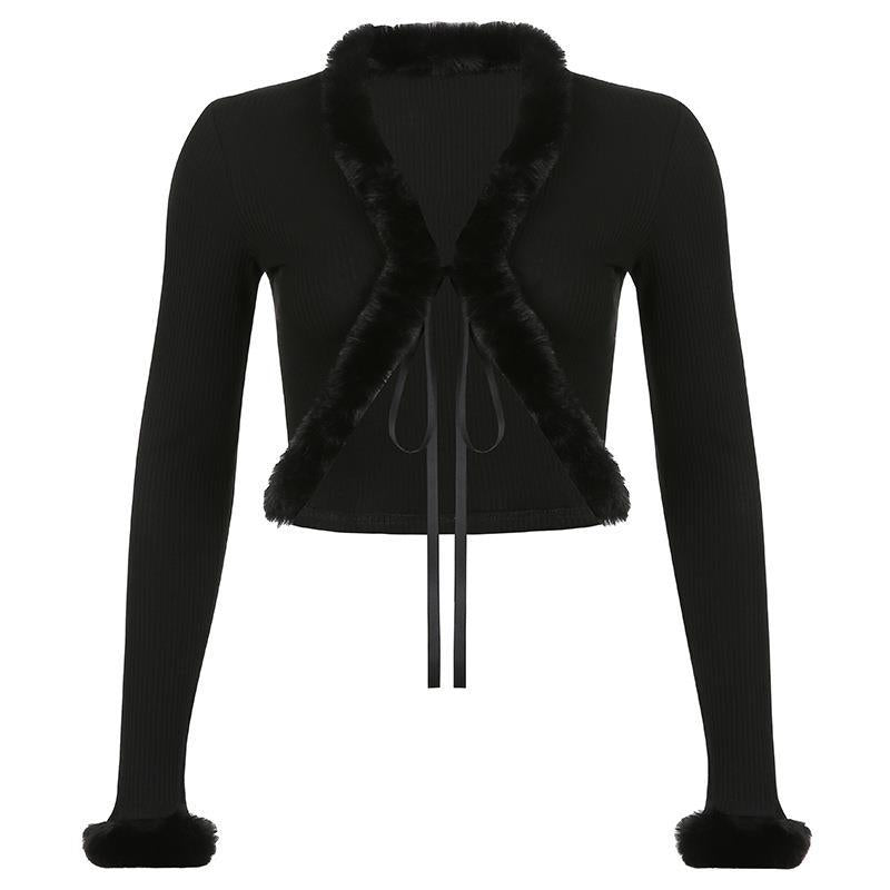 Slim V-Neck Cardigan for Women