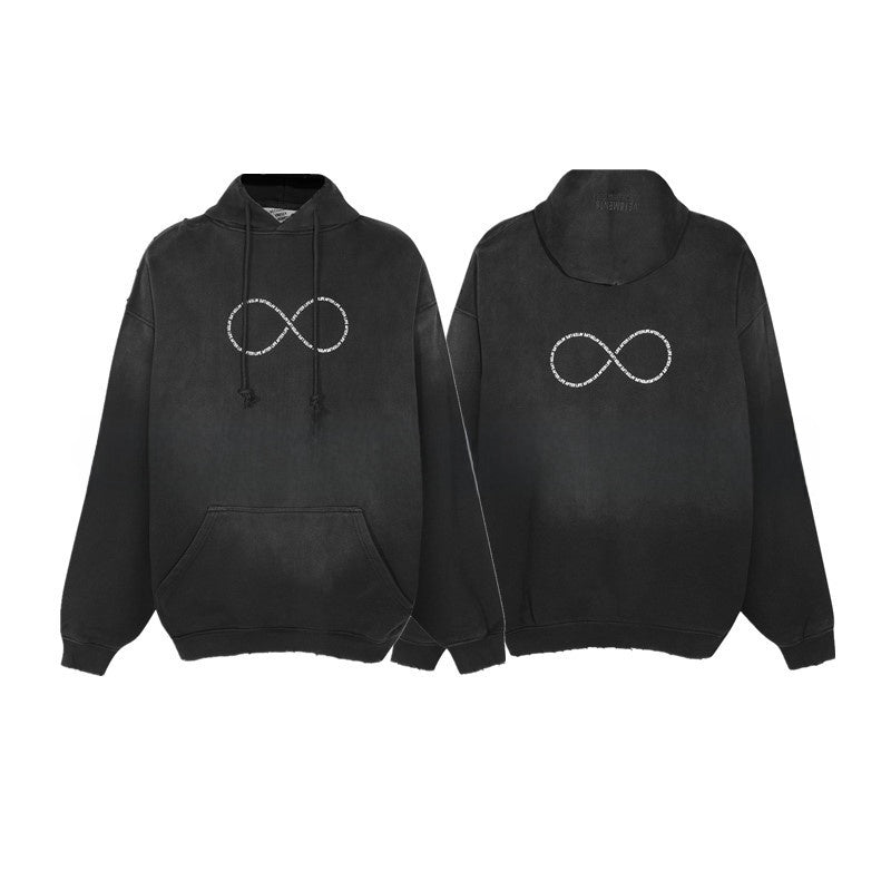 Loose Fit Cotton Hoodie with Zipper