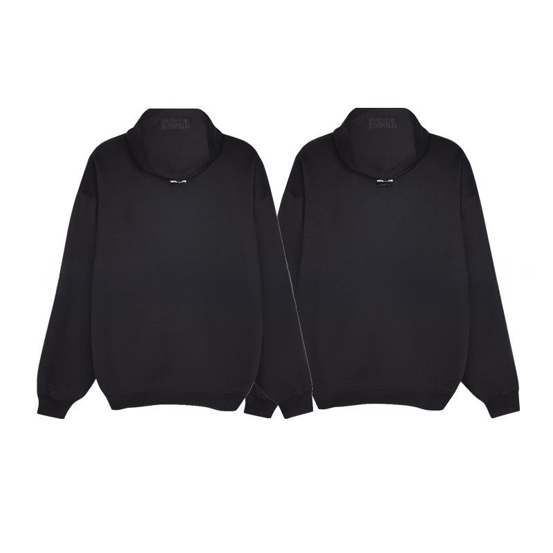 Loose Fit Cotton Hoodie with Zipper