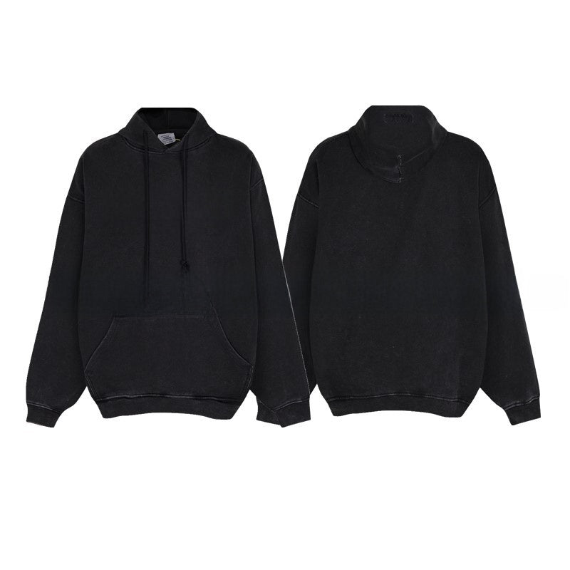Loose Fit Cotton Hoodie with Zipper
