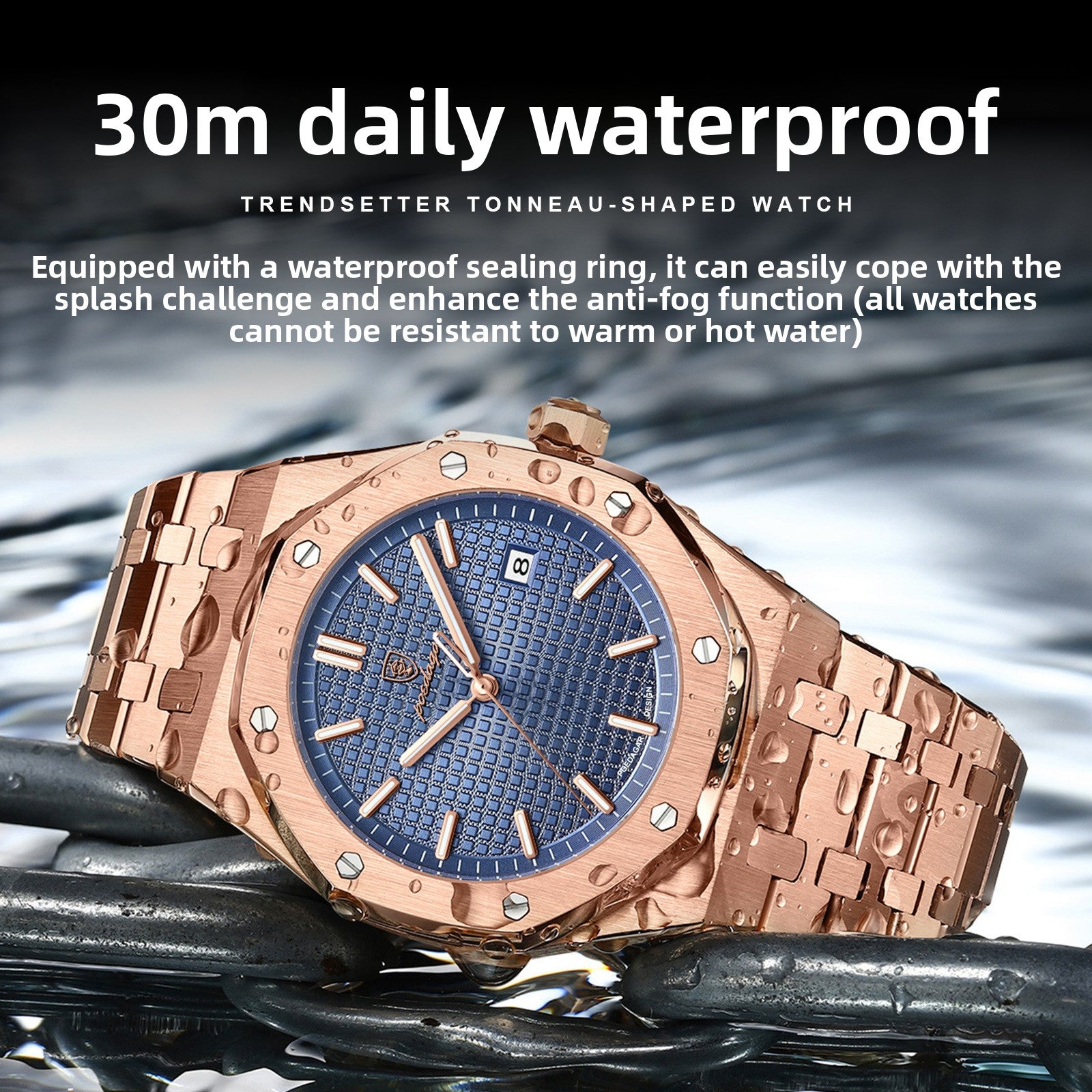 Quartz Watch with Stainless Steel Strap