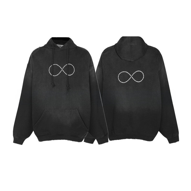 Loose Fit Cotton Hoodie with Zipper