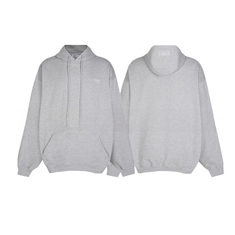 Loose Fit Cotton Hoodie with Zipper